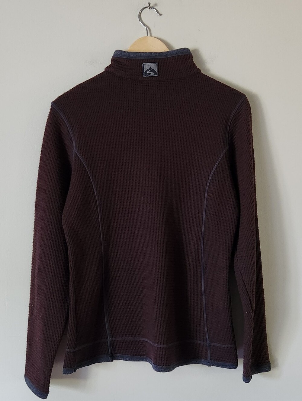 Storm Creek Women's Maverick Waffle Quarter-Zip Brown Pullover Sz S - Picture 4 of 4